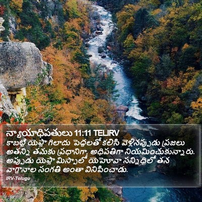 న్యాయాధిపతులు 11:11 TELIRV Bible Verse Image