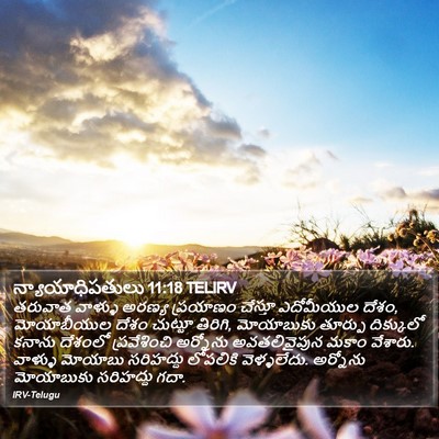 న్యాయాధిపతులు 11:18 TELIRV Bible Verse Image