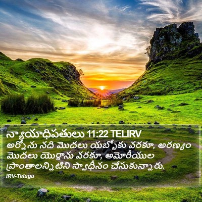 న్యాయాధిపతులు 11:22 TELIRV Bible Verse Image