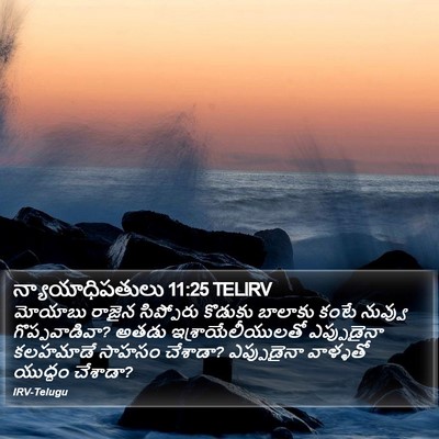 న్యాయాధిపతులు 11:25 TELIRV Bible Verse Image