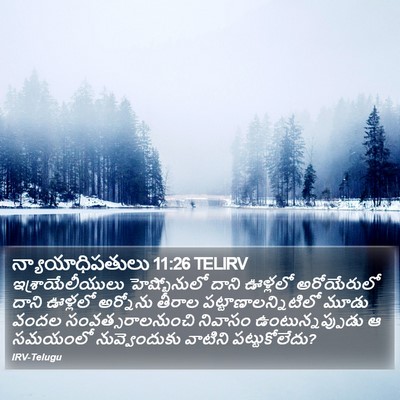 న్యాయాధిపతులు 11:26 TELIRV Bible Verse Image