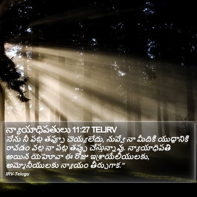 న్యాయాధిపతులు 11:27 TELIRV Bible Verse Image