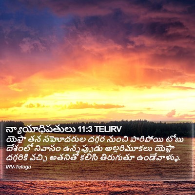 న్యాయాధిపతులు 11:3 TELIRV Bible Verse Image