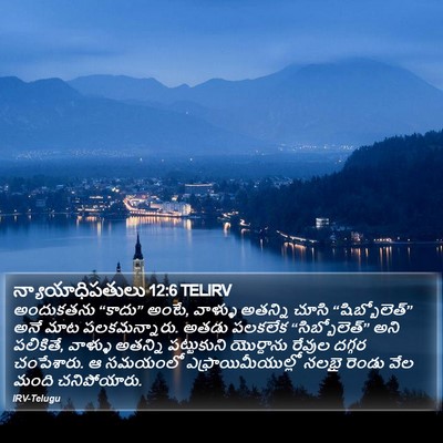 న్యాయాధిపతులు 12:6 TELIRV Bible Verse Image