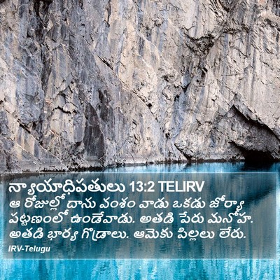 న్యాయాధిపతులు 13:2 TELIRV Bible Verse Image