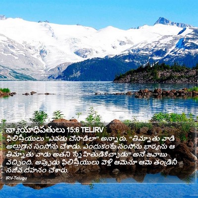 న్యాయాధిపతులు 15:6 TELIRV Bible Verse Image
