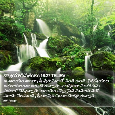 న్యాయాధిపతులు 16:27 TELIRV Bible Verse Image