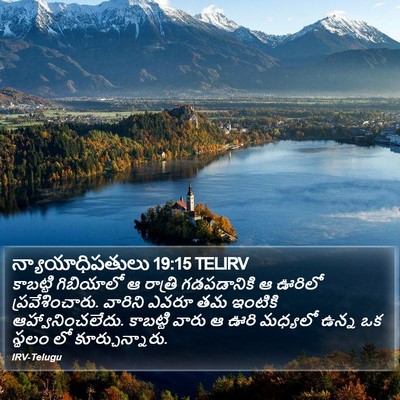న్యాయాధిపతులు 19:15 TELIRV Bible Verse Image