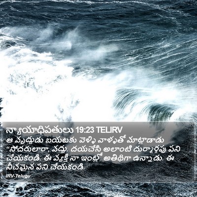 న్యాయాధిపతులు 19:23 TELIRV Bible Verse Image