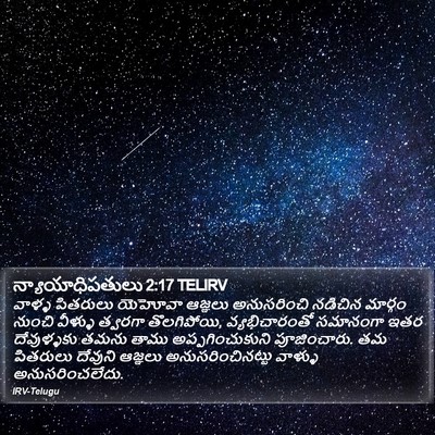న్యాయాధిపతులు 2:17 TELIRV Bible Verse Image