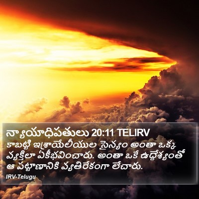 న్యాయాధిపతులు 20:11 TELIRV Bible Verse Image