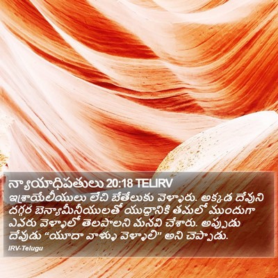 న్యాయాధిపతులు 20:18 TELIRV Bible Verse Image