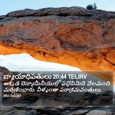 న్యాయాధిపతులు 20:44 TELIRV Bible Verse Image