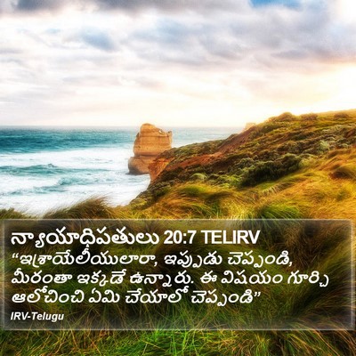 న్యాయాధిపతులు 20:7 TELIRV Bible Verse Image