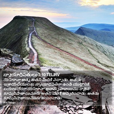 న్యాయాధిపతులు 3:10 TELIRV Bible Verse Image