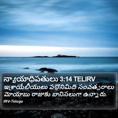 న్యాయాధిపతులు 3:14 TELIRV Bible Verse Image