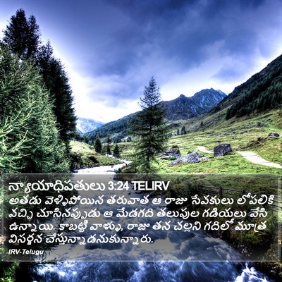 న్యాయాధిపతులు 3:24 TELIRV Bible Verse Image