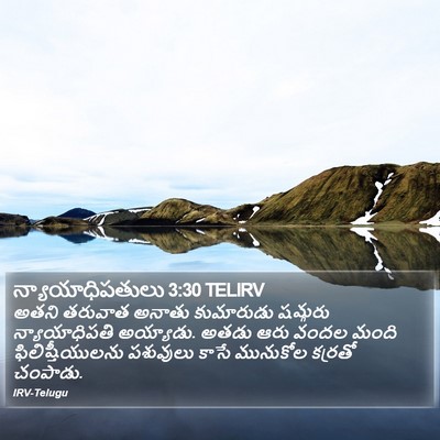 న్యాయాధిపతులు 3:30 TELIRV Bible Verse Image