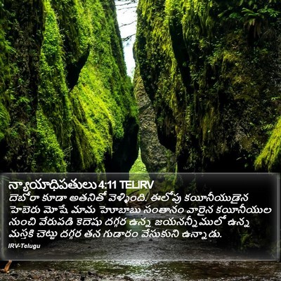న్యాయాధిపతులు 4:11 TELIRV Bible Verse Image