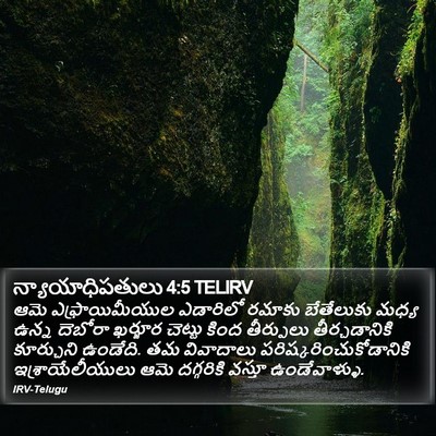 న్యాయాధిపతులు 4:5 TELIRV Bible Verse Image