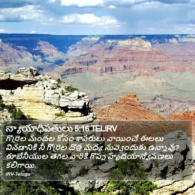 న్యాయాధిపతులు 5:16 TELIRV Bible Verse Image