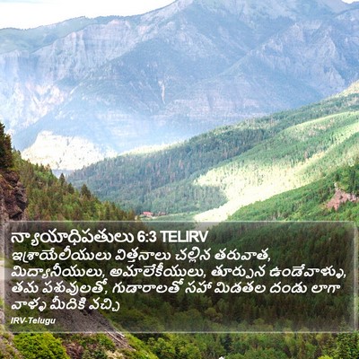 న్యాయాధిపతులు 6:3 TELIRV Bible Verse Image