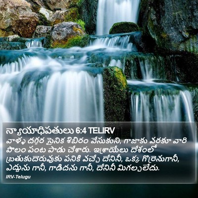 న్యాయాధిపతులు 6:4 TELIRV Bible Verse Image