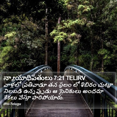 న్యాయాధిపతులు 7:21 TELIRV Bible Verse Image