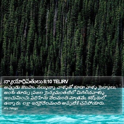 న్యాయాధిపతులు 8:10 TELIRV Bible Verse Image