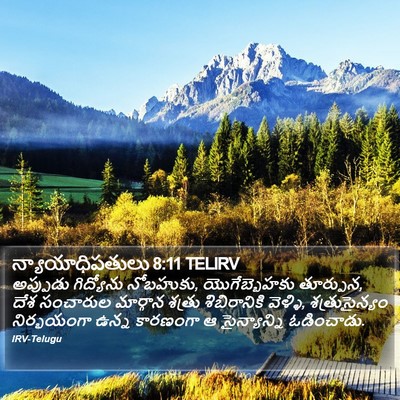 న్యాయాధిపతులు 8:11 TELIRV Bible Verse Image