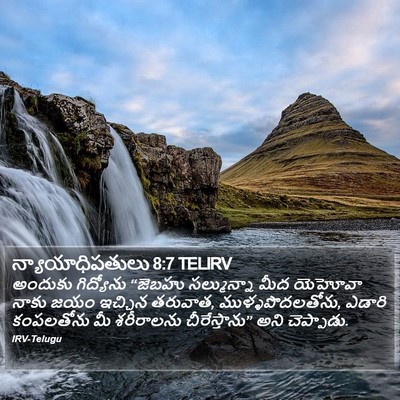 న్యాయాధిపతులు 8:7 TELIRV Bible Verse Image