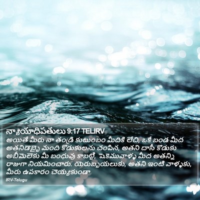 న్యాయాధిపతులు 9:17 TELIRV Bible Verse Image