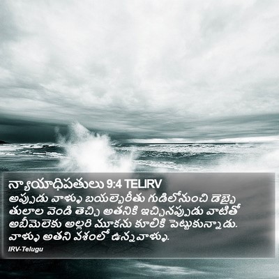 న్యాయాధిపతులు 9:4 TELIRV Bible Verse Image