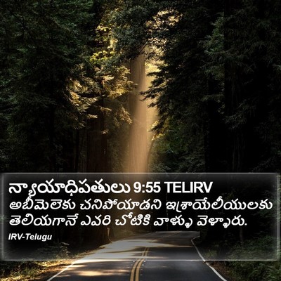 న్యాయాధిపతులు 9:55 TELIRV Bible Verse Image