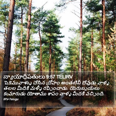 న్యాయాధిపతులు 9:57 TELIRV Bible Verse Image