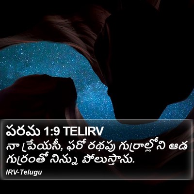 పరమ 1:9 TELIRV Bible Verse Image