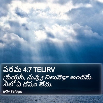 పరమ 4:7 TELIRV Bible Verse Image