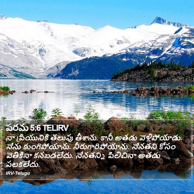 పరమ 5:6 TELIRV Bible Verse Image