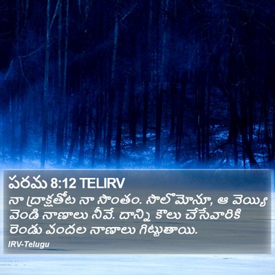 పరమ 8:12 TELIRV Bible Verse Image