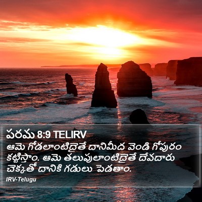 పరమ 8:9 TELIRV Bible Verse Image