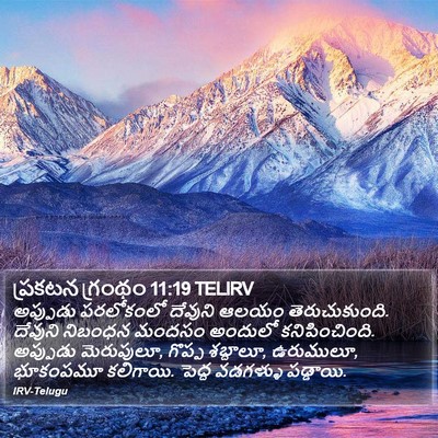 ప్రకటన గ్రంథం 11:19 TELIRV Bible Verse Image