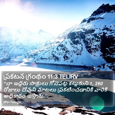 ప్రకటన గ్రంథం 11:3 TELIRV Bible Verse Image