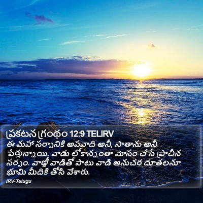 ప్రకటన గ్రంథం 12:9 TELIRV Bible Verse Image