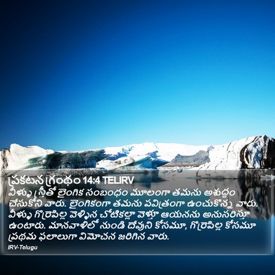 ప్రకటన గ్రంథం 14:4 TELIRV Bible Verse Image