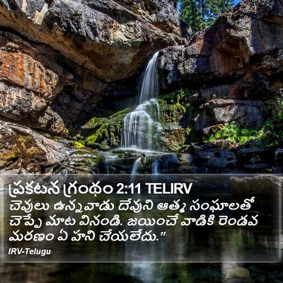ప్రకటన గ్రంథం 2:11 TELIRV Bible Verse Image