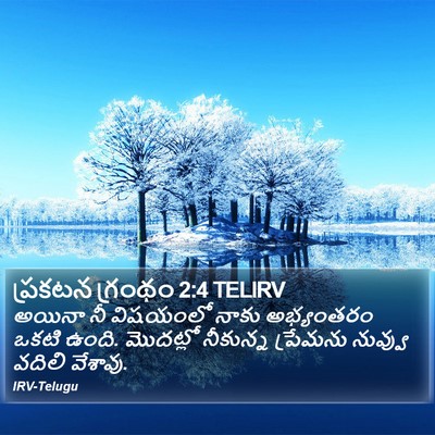ప్రకటన గ్రంథం 2:4 TELIRV Bible Verse Image