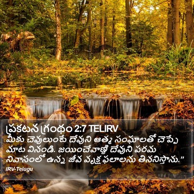 ప్రకటన గ్రంథం 2:7 TELIRV Bible Verse Image