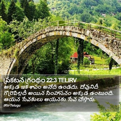 ప్రకటన గ్రంథం 22:3 TELIRV Bible Verse Image