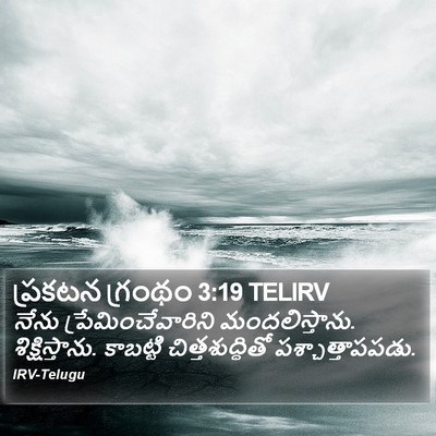ప్రకటన గ్రంథం 3:19 TELIRV Bible Verse Image