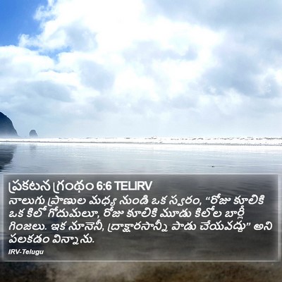 ప్రకటన గ్రంథం 6:6 TELIRV Bible Verse Image
